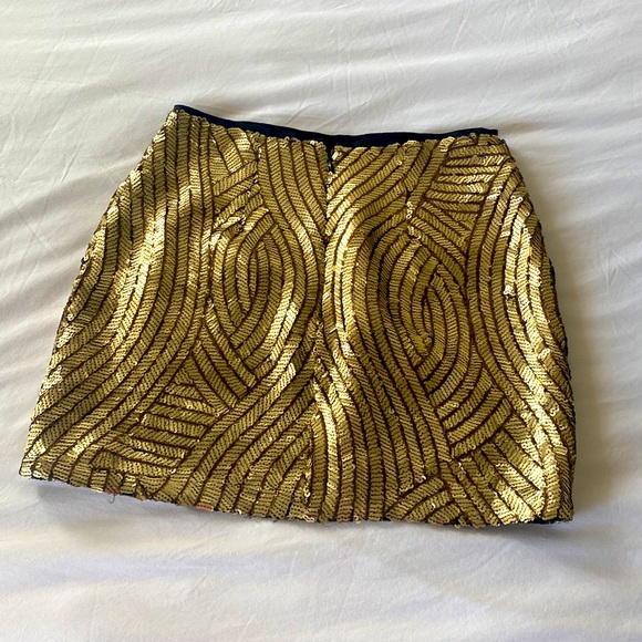 Top shop gold sequenced skirt - Picture 2 of 2